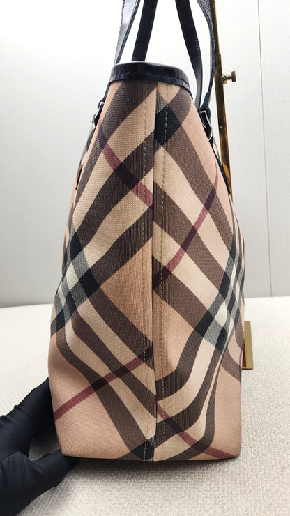 Burberry Coated Canvad Supernova Tote with Pouch