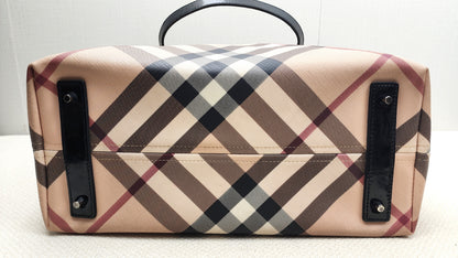 Burberry Coated Canvad Supernova Tote with Pouch