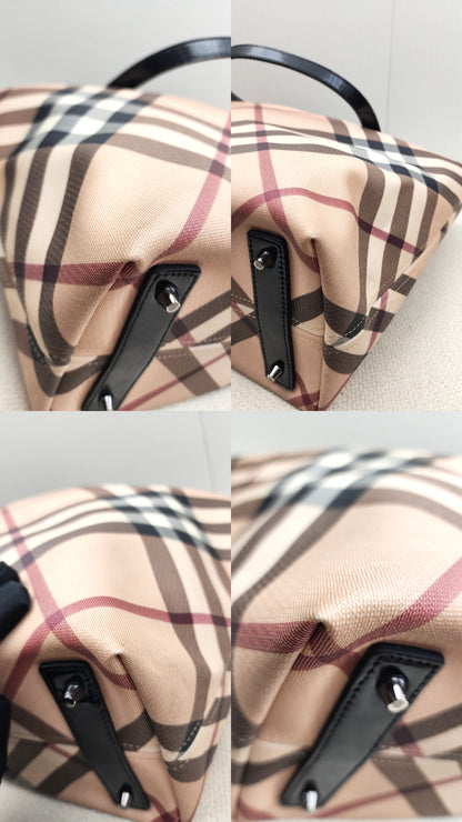 Burberry Coated Canvad Supernova Tote with Pouch