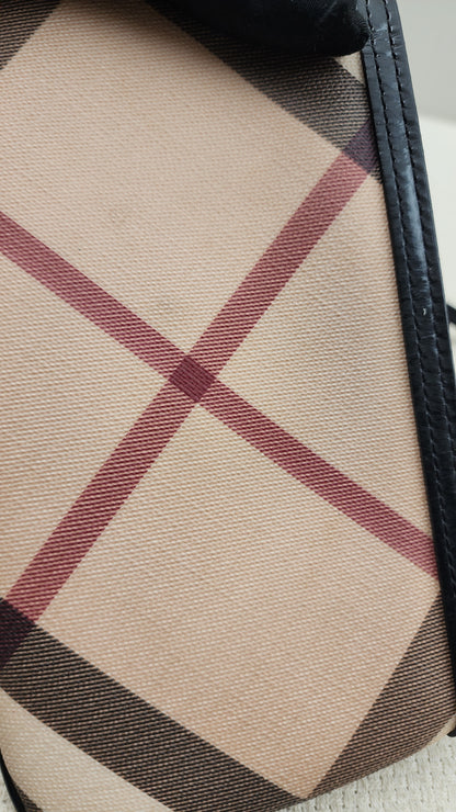 Burberry Coated Canvad Supernova Tote with Pouch