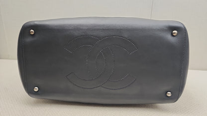 Chanel Black Calfskin Easy Shopping Tote