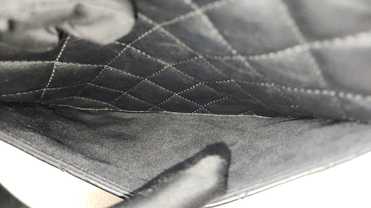 Chanel Black Calfskin Easy Shopping Tote