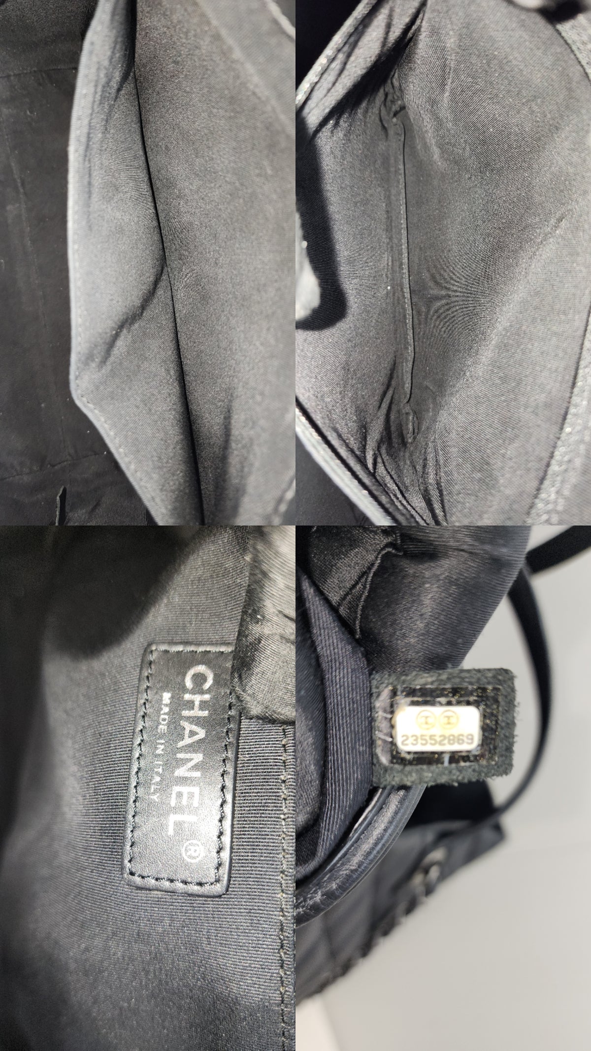 Chanel Black Calfskin Easy Shopping Tote