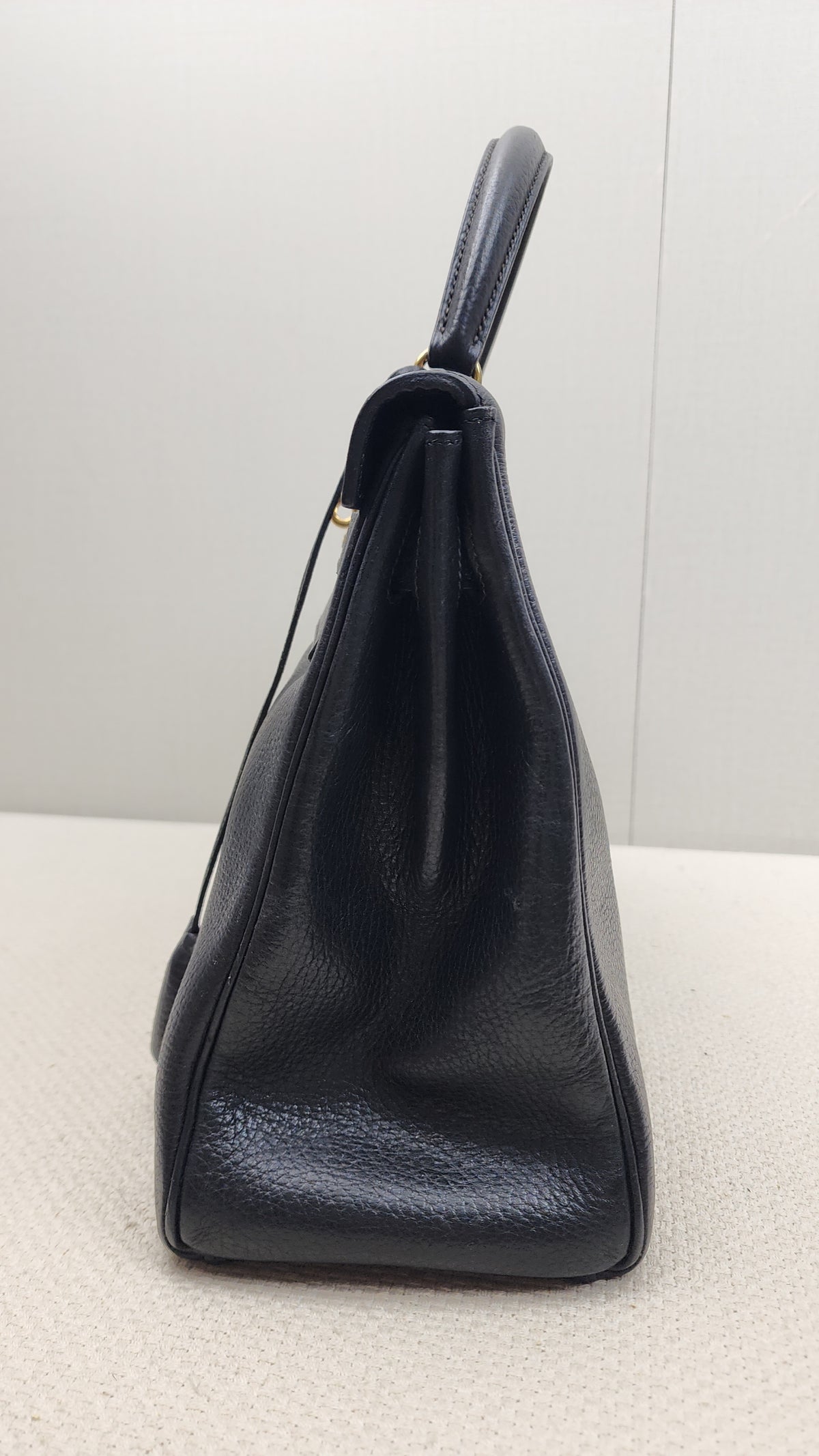 Hermes Black Ardennes Leather Kelly 32 (GHW)