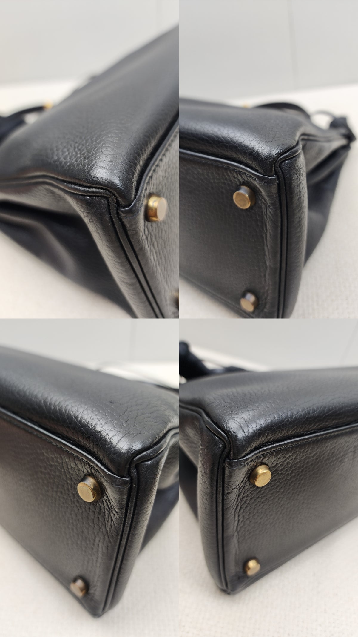 Hermes Black Ardennes Leather Kelly 32 (GHW)