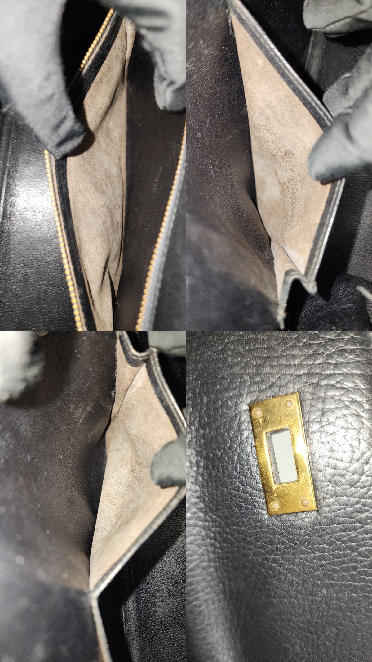 Hermes Black Ardennes Leather Kelly 32 (GHW)
