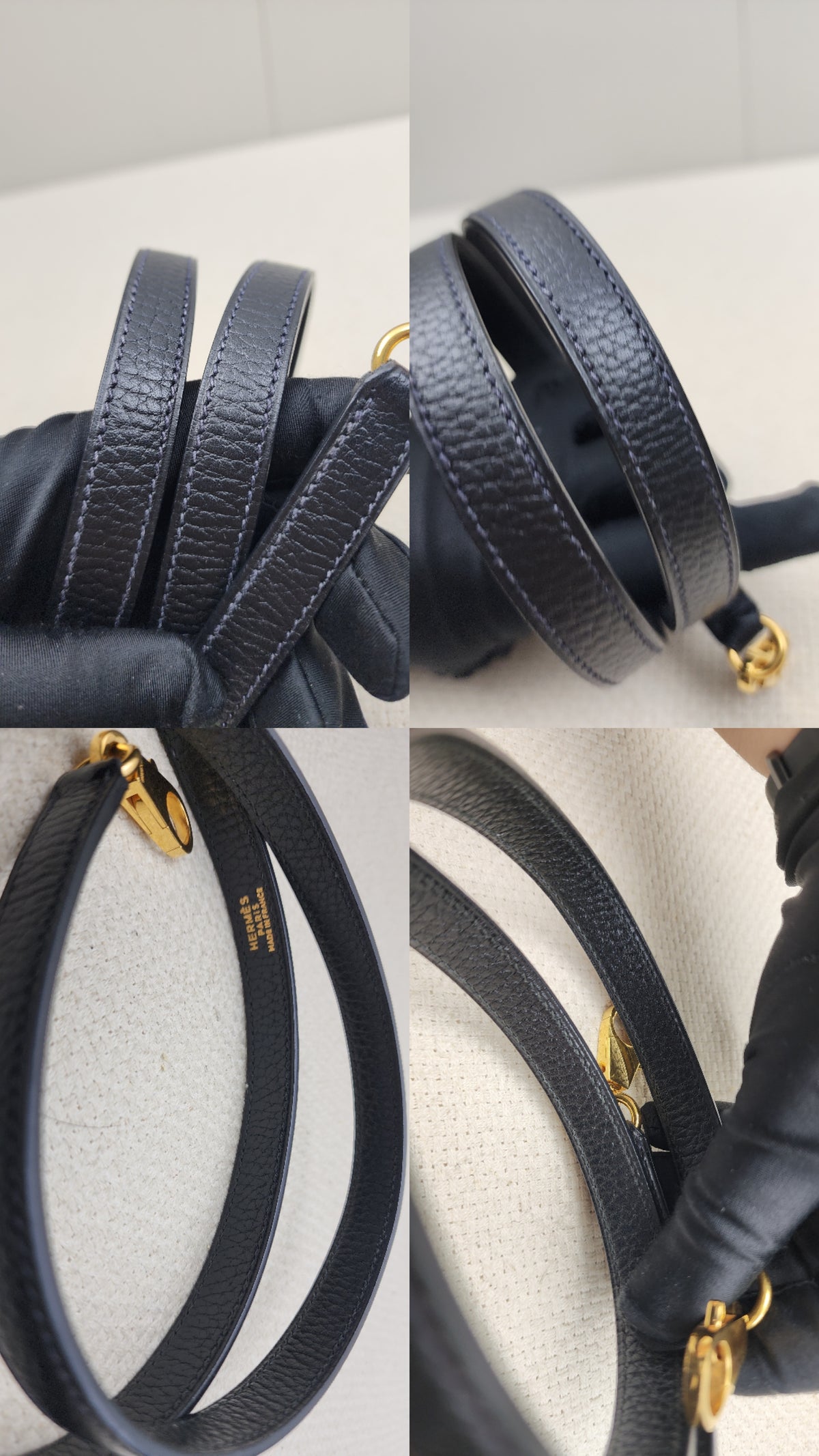 Hermes Black Ardennes Leather Kelly 32 (GHW)