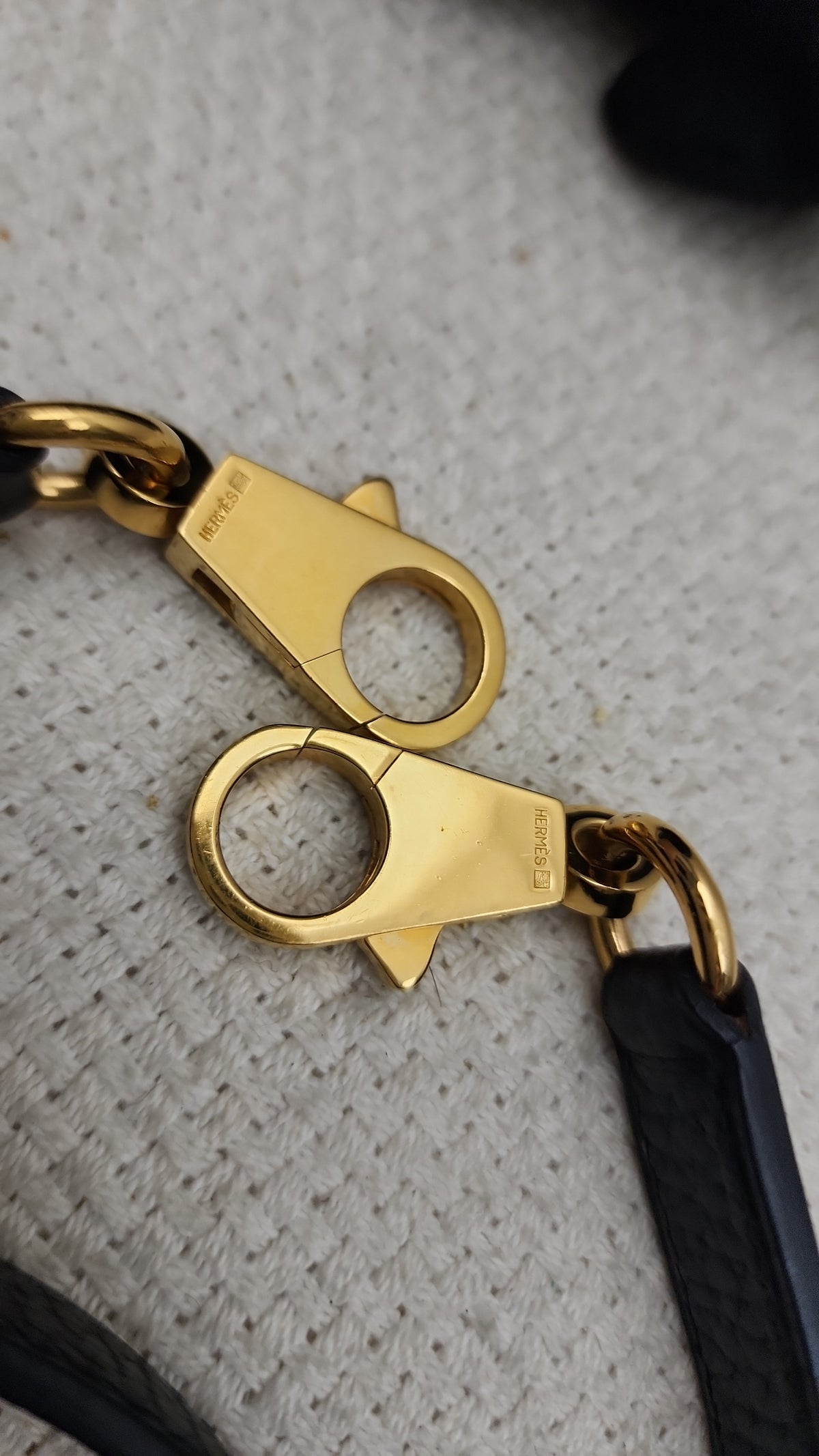 Hermes Black Ardennes Leather Kelly 32 (GHW)