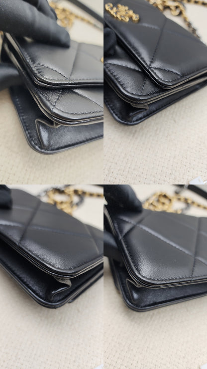 Chanel Shiny 19 Lambskin WOC (GSHW)