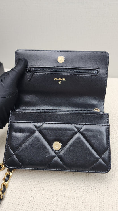 Chanel Shiny 19 Lambskin WOC (GSHW)