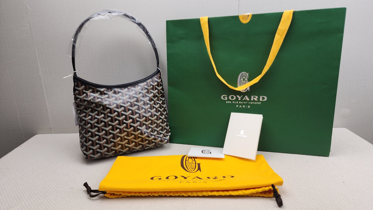 Goyard Black x Tan Hobo Boheme Mini Bag
