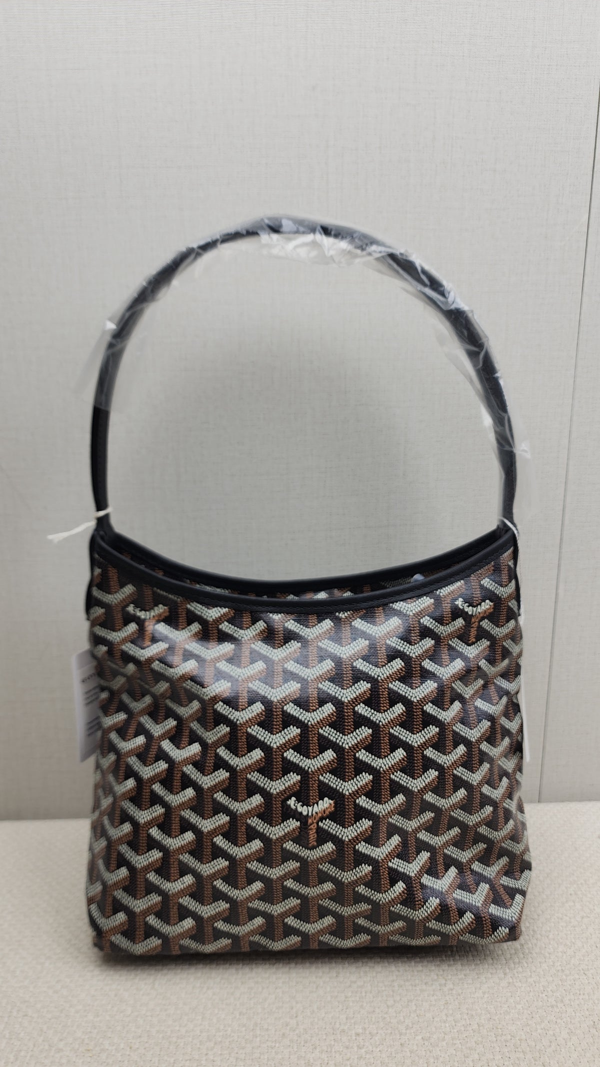 Goyard Black x Tan Hobo Boheme Mini Bag