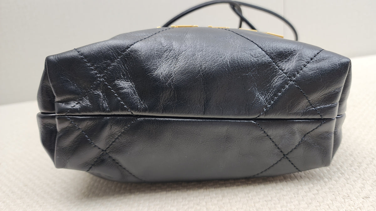 Chanel Black Calfskin Mini 22
