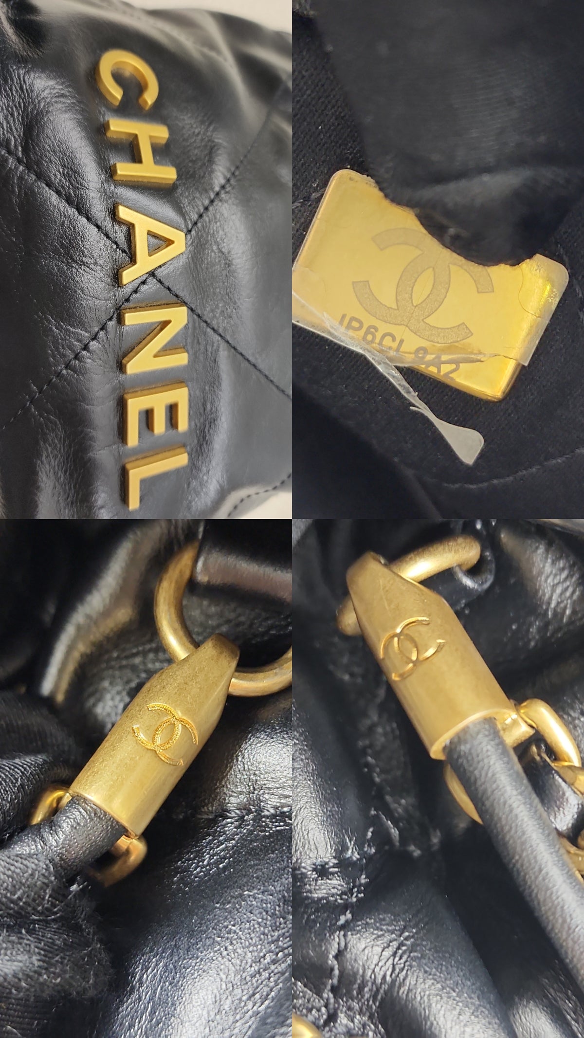 Chanel Black Calfskin Mini 22