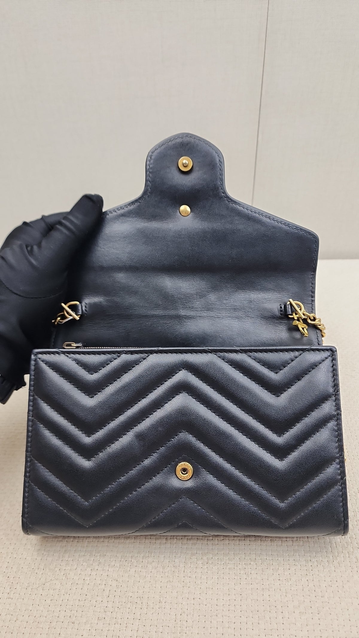 Gucci Black Marmont WOC