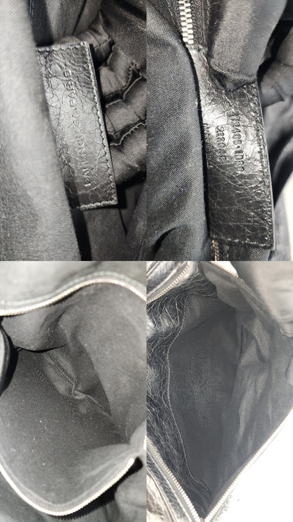 Balenciaga Black Agneau S Squash Boston City