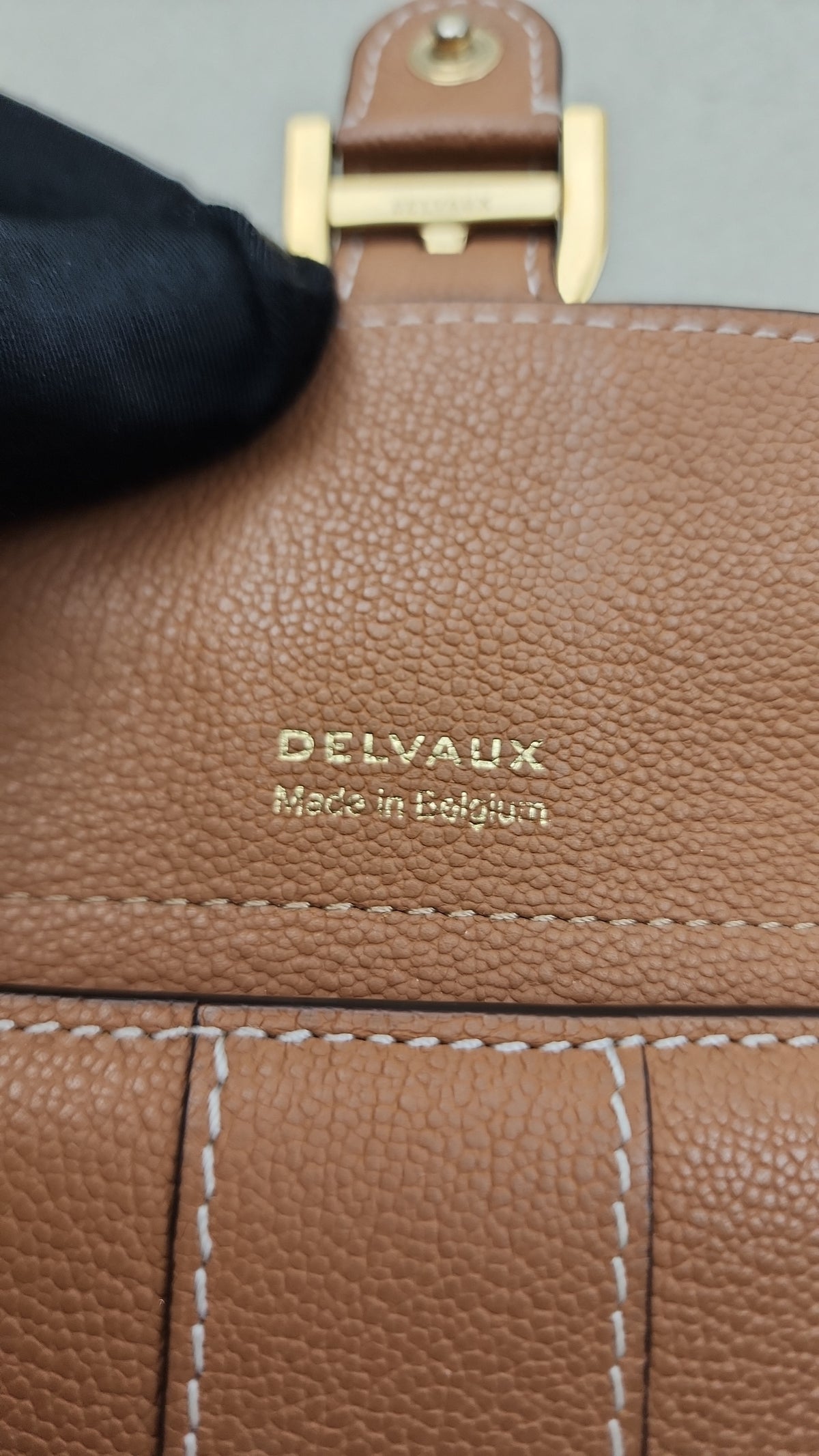 Delvaux Vegetal Brown Brilliant Compact Wallet