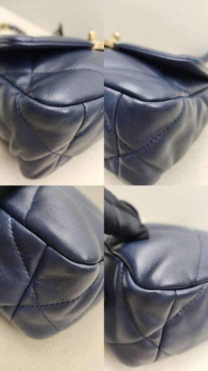 Chanel Navy Lambskin Small 19 Bag