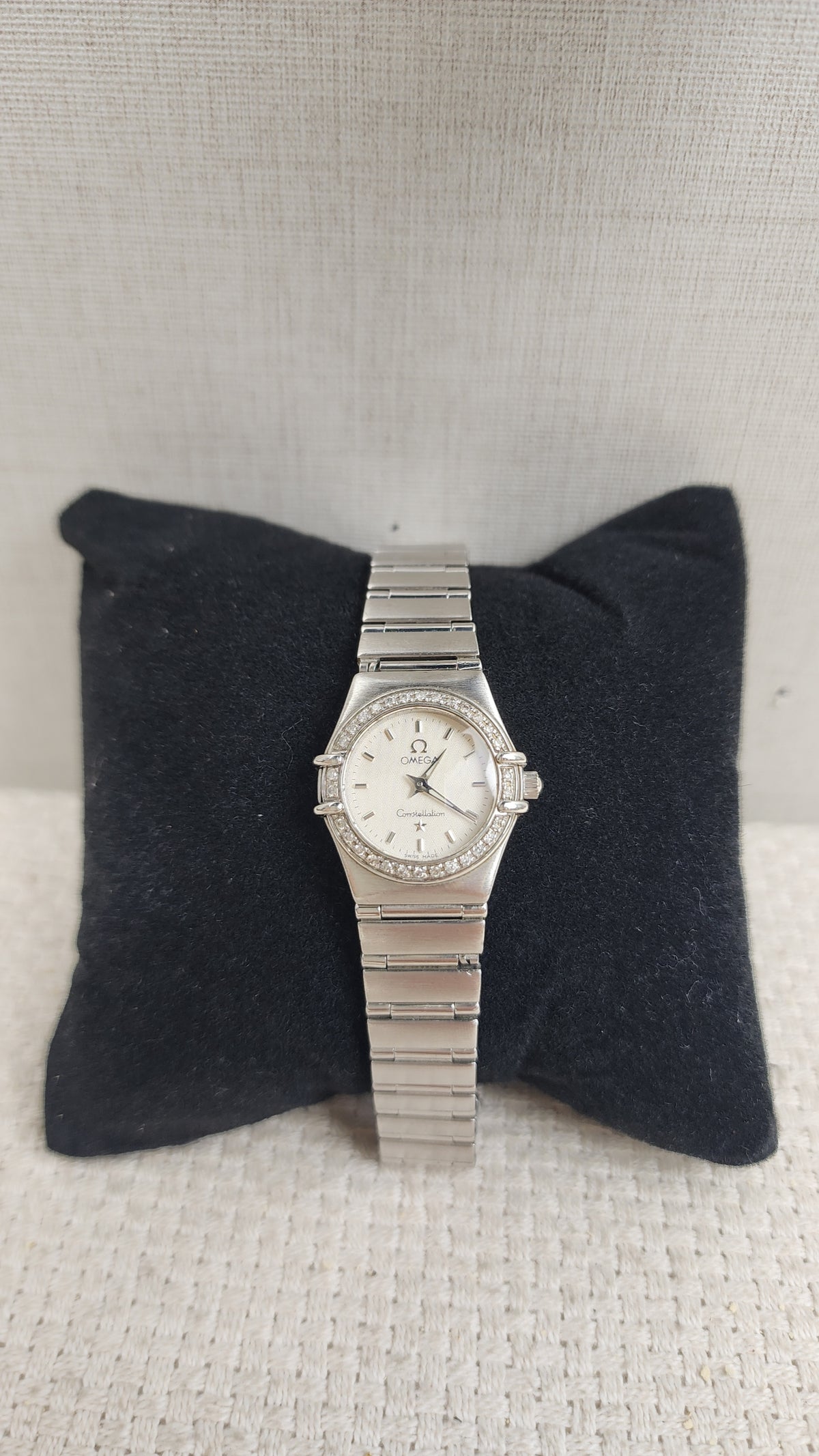 Omega Steel Constellation Mini Quartz Watch 22.5mm