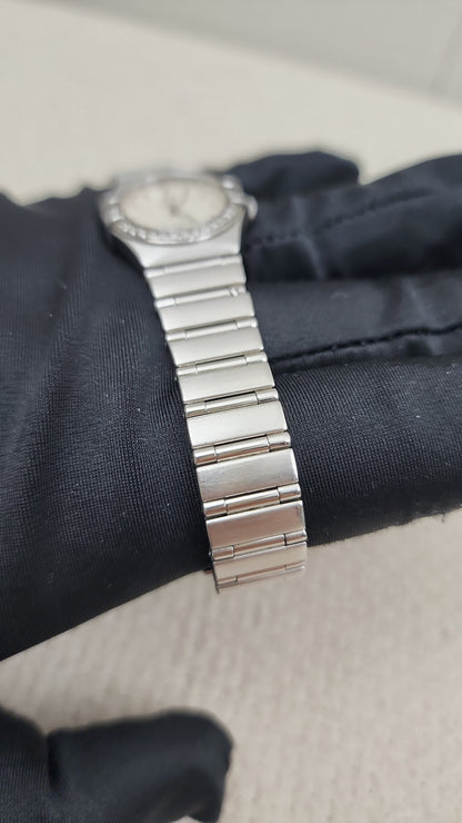 Omega Steel Constellation Mini Quartz Watch 22.5mm