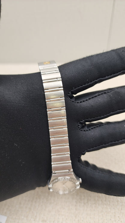 Omega Steel Constellation Mini Quartz Watch 22.5mm