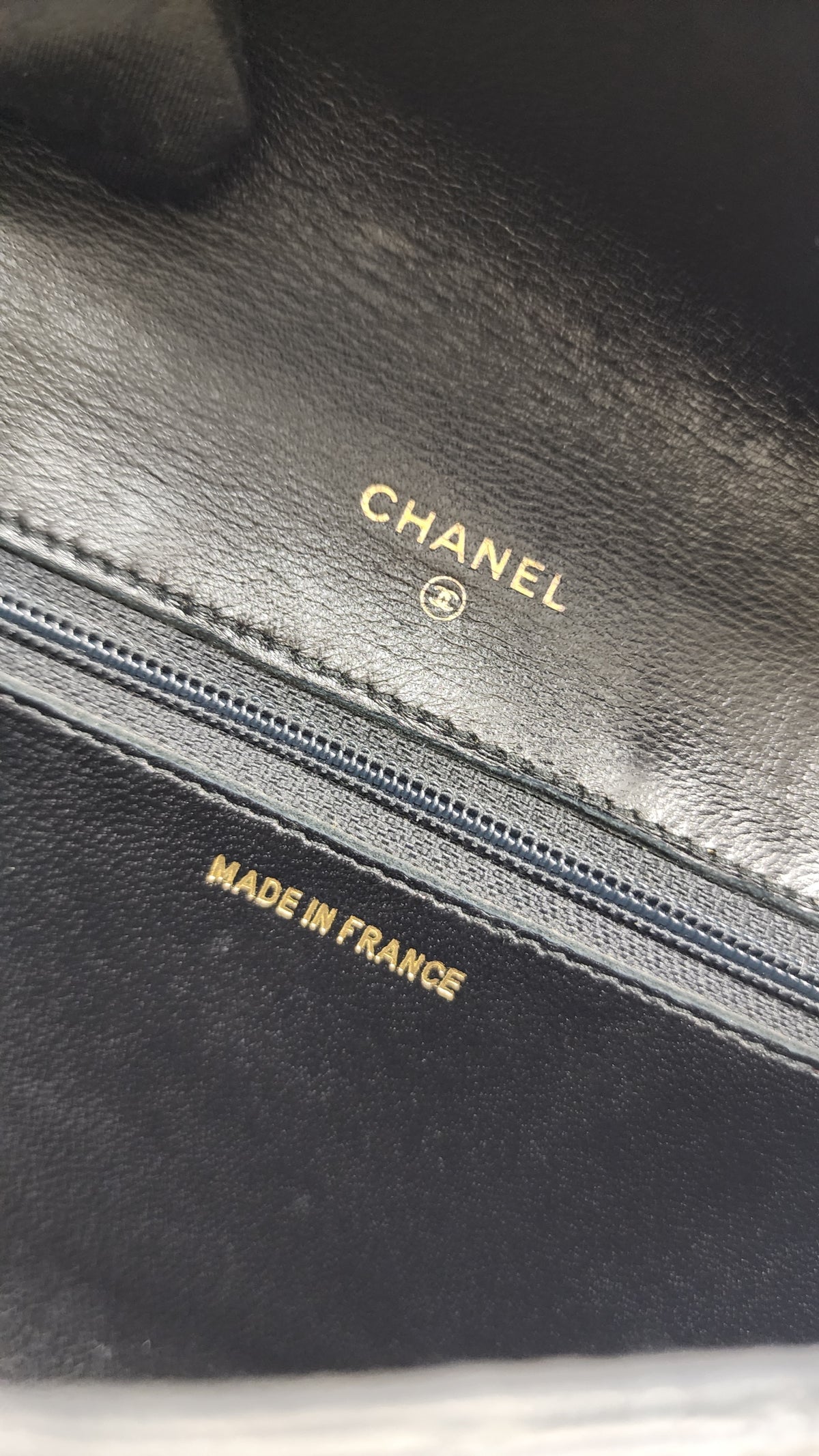 Chanel Black Lambskin Square Clutch