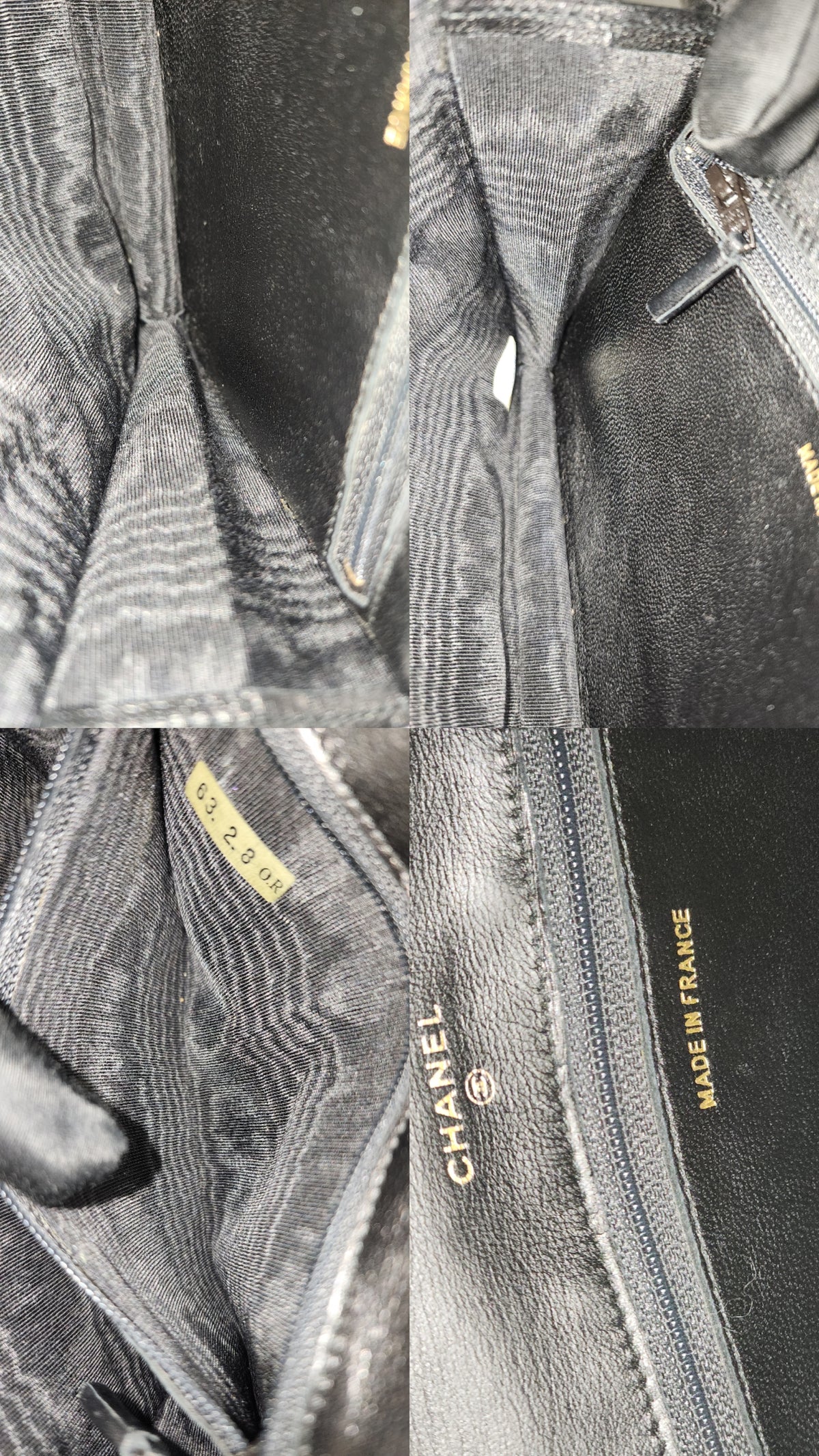 Chanel Black Lambskin Square Clutch