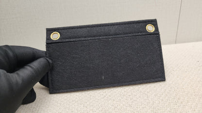 Chanel Black Lambskin Square Clutch