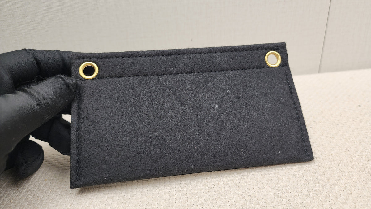 Chanel Black Lambskin Square Clutch