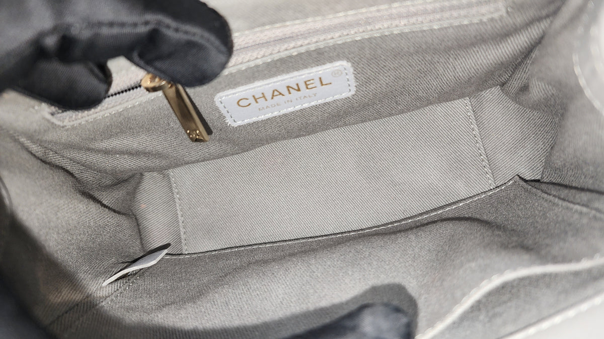 Chanel Grey Caviar Quilted Business Affiliate Flap