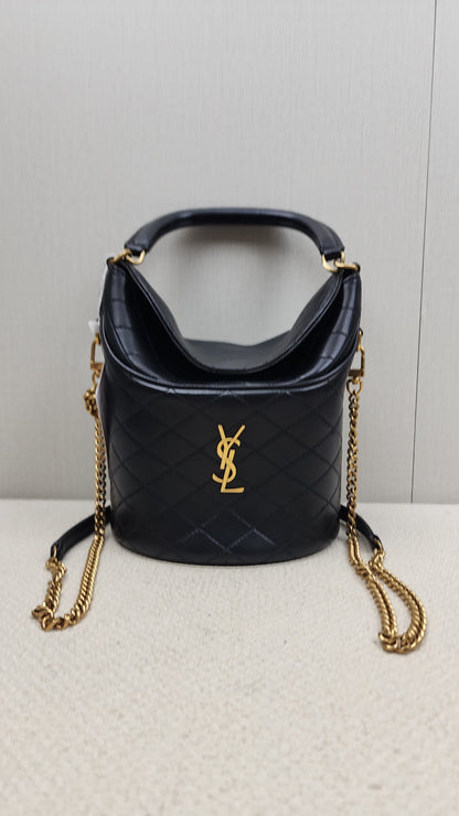 YSL Gaby Quilted Bucket Bag