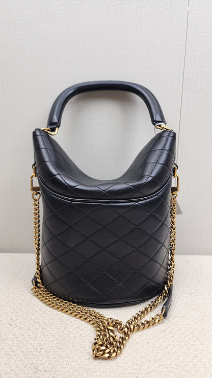 YSL Gaby Quilted Bucket Bag
