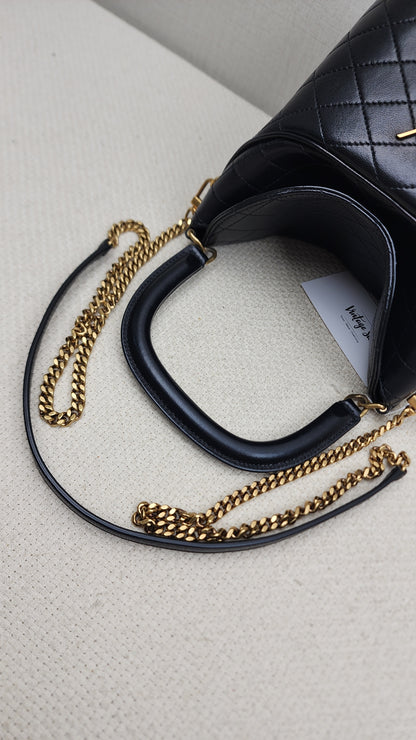 YSL Gaby Quilted Bucket Bag