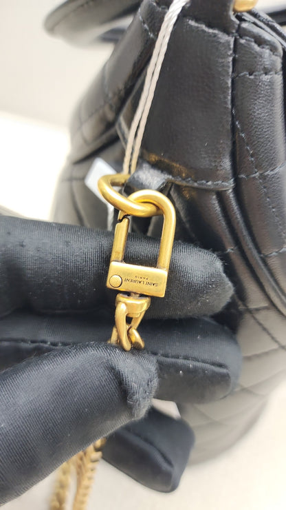 YSL Gaby Quilted Bucket Bag