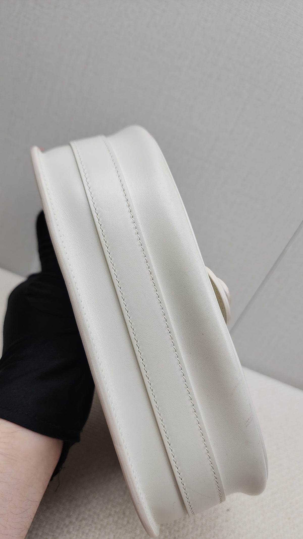 Dior White Calfskin Medium Bobby