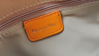 Dior Orange Diorissimo Bowling Bag