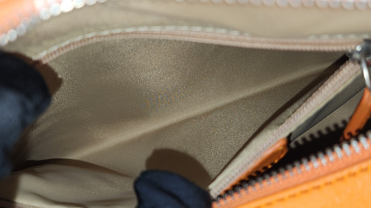 Dior Orange Diorissimo Bowling Bag