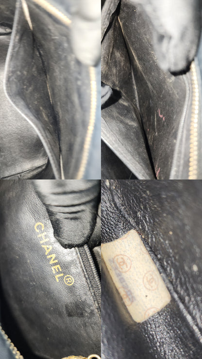 Chanel Black Lambskin Medallion Tote (GHW)