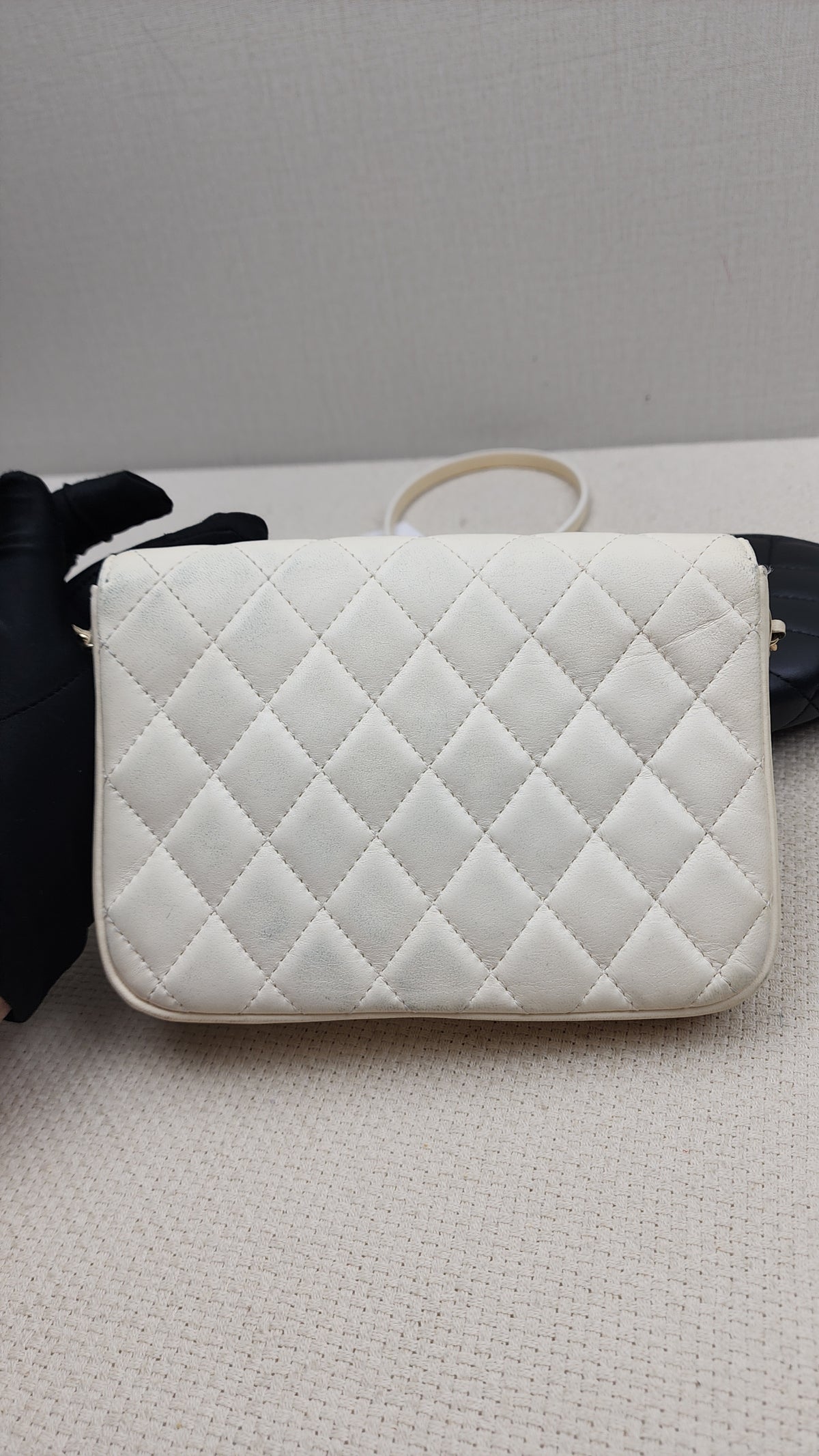 Chanel Black/White Double Side Pack Sling Bag