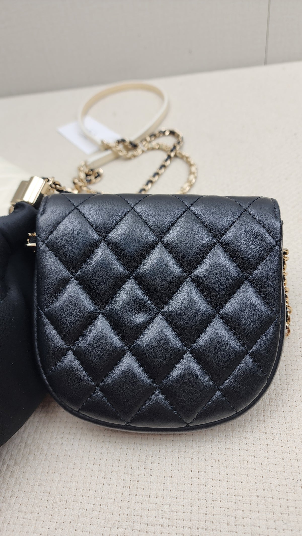 Chanel Black/White Double Side Pack Sling Bag