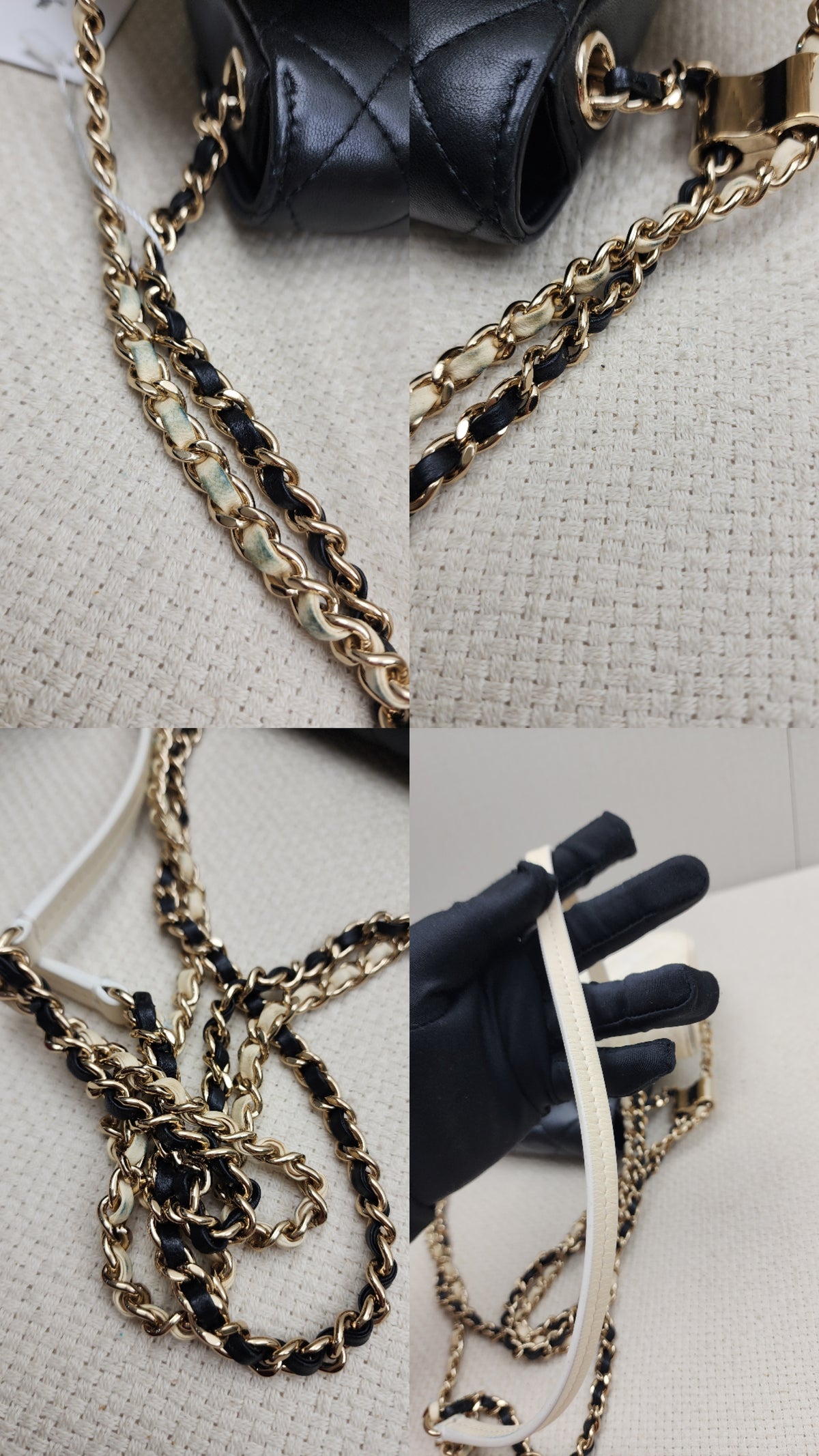 Chanel Black/White Double Side Pack Sling Bag