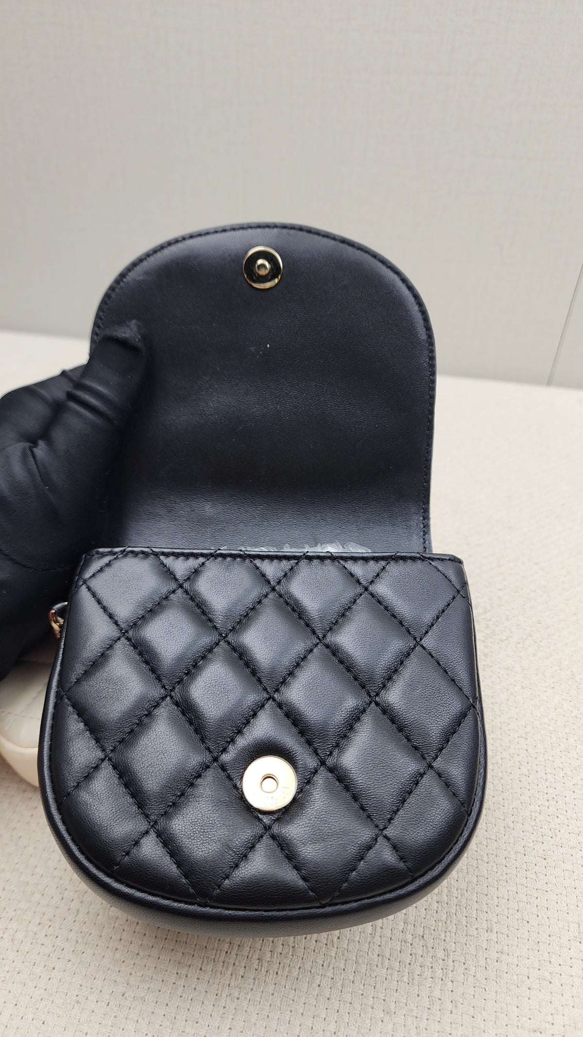 Chanel Black/White Double Side Pack Sling Bag