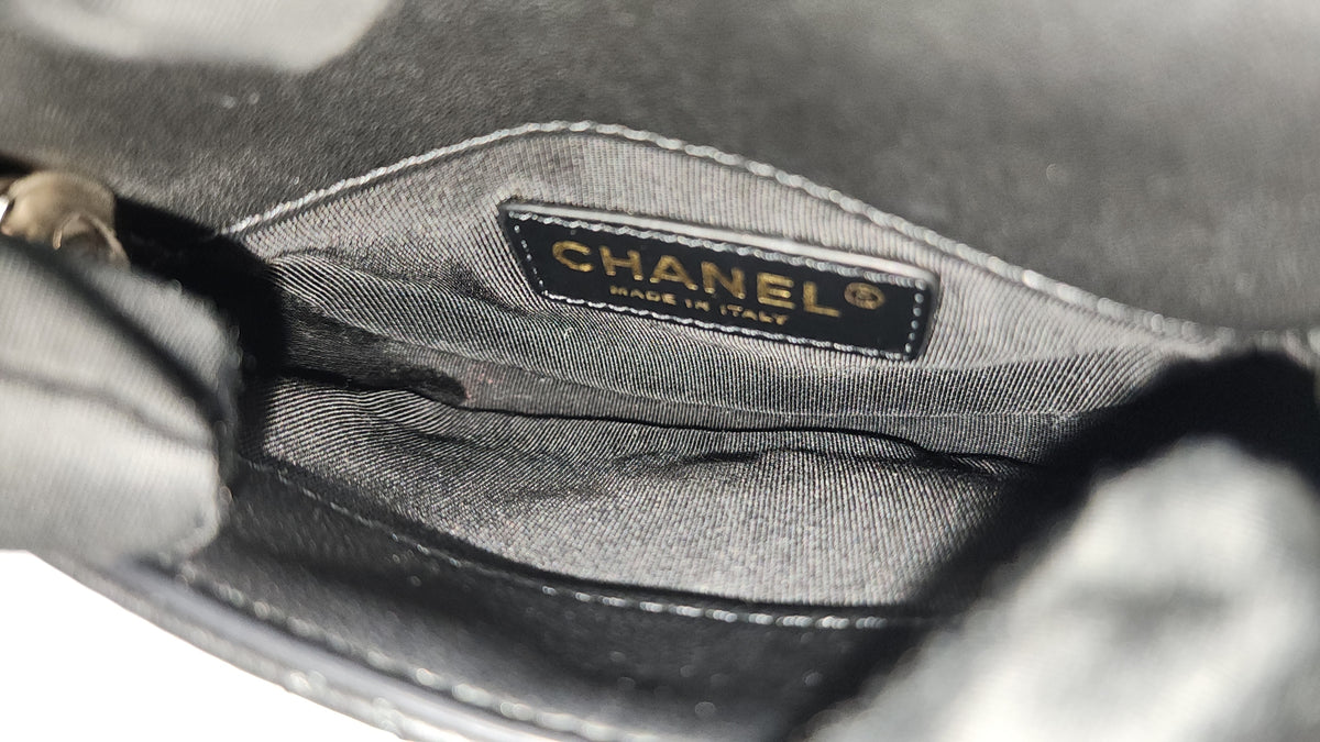 Chanel Black/White Double Side Pack Sling Bag