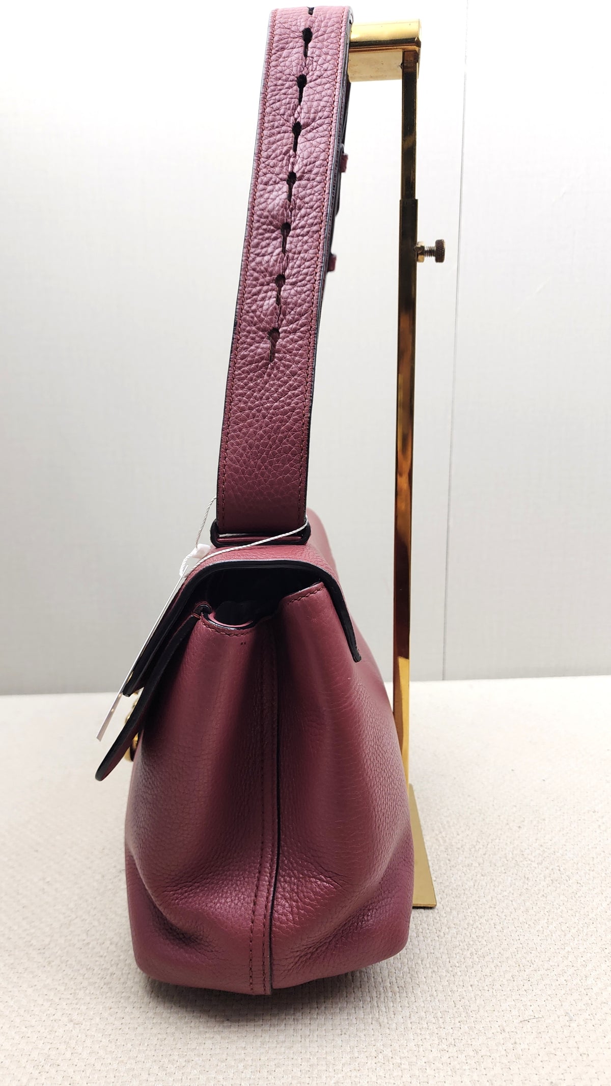 Gucci Rose Pink Pebbled Marmont Shoulder Bag (GHW)