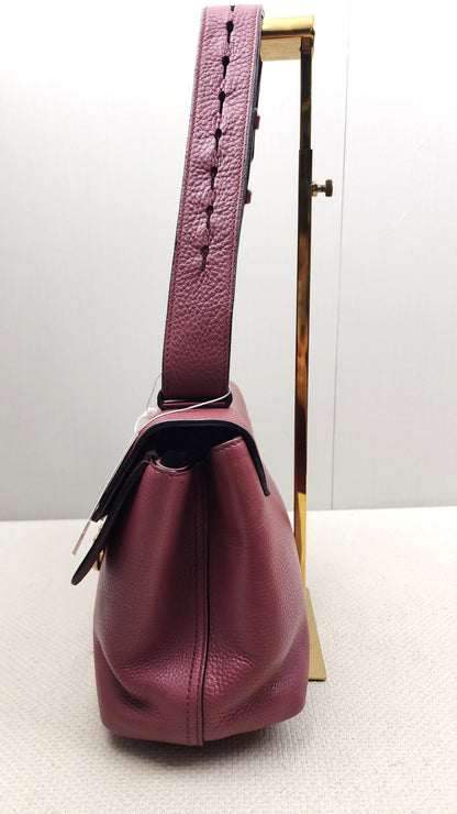 Gucci Rose Pink Pebbled Marmont Shoulder Bag (GHW)