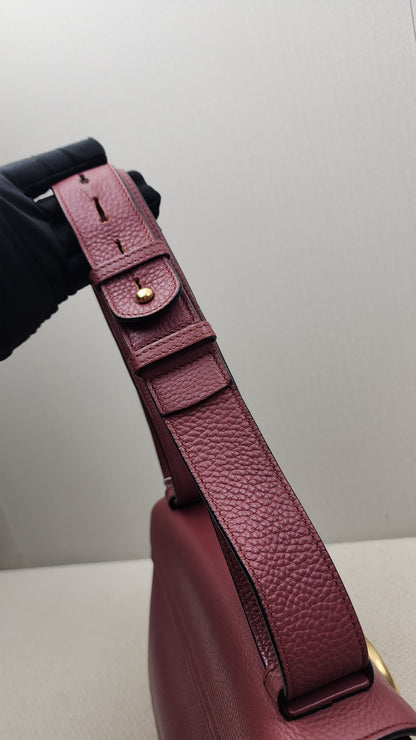 Gucci Rose Pink Pebbled Marmont Shoulder Bag (GHW)