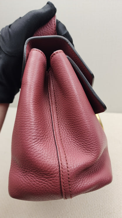 Gucci Rose Pink Pebbled Marmont Shoulder Bag (GHW)