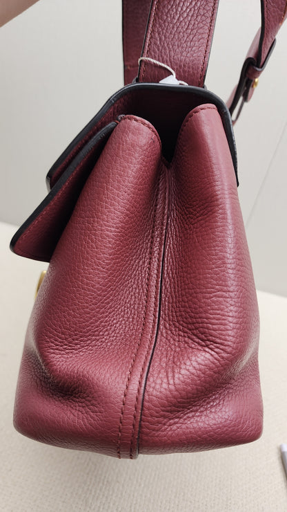 Gucci Rose Pink Pebbled Marmont Shoulder Bag (GHW)