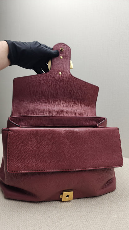 Gucci Rose Pink Pebbled Marmont Shoulder Bag (GHW)