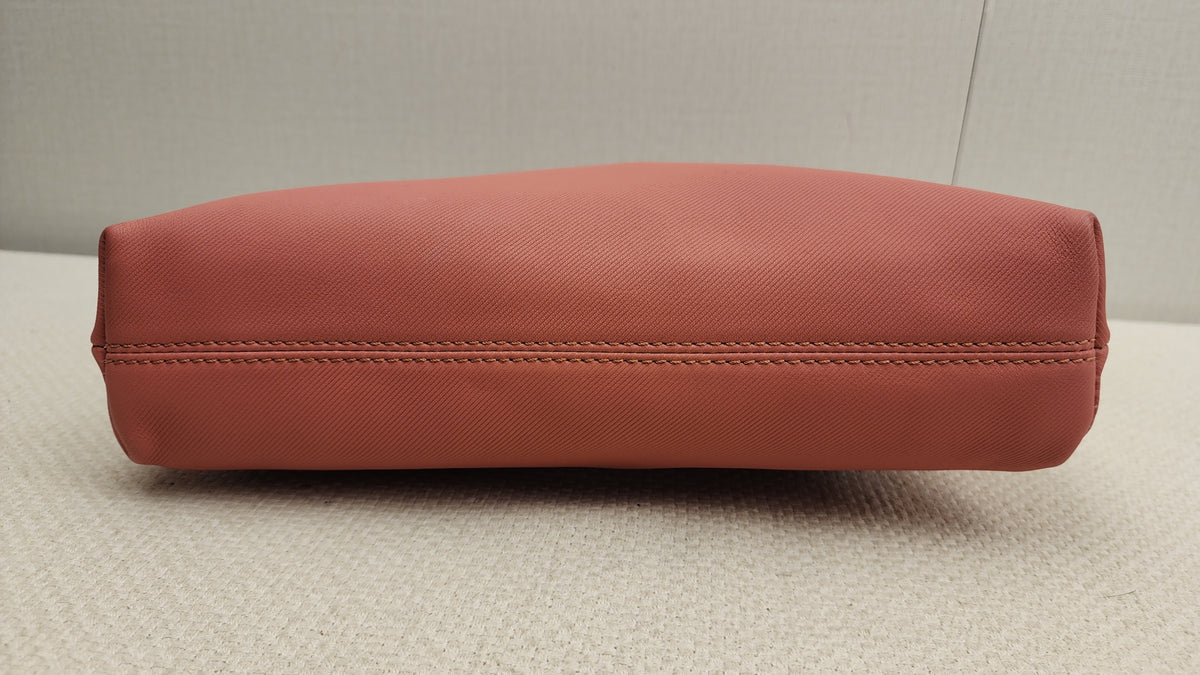Burberry Pink Bicolor Leather Pendleton Clutch